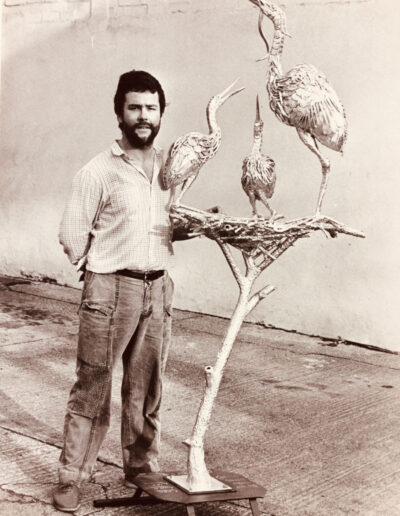 Sandy O'Connor and sculpture
